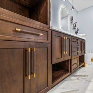 News 1 brown cabinets and drawers of bathroom